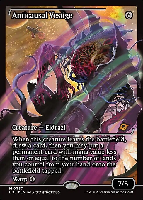Anticausal Vestige - Edge of Eternities EOE - NM - 0357 M (Showcase Foil)