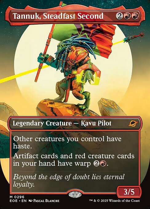Tannuk, Steadfast Second - Edge of Eternities EOE - NM - 0296 M (Borderless Foil)