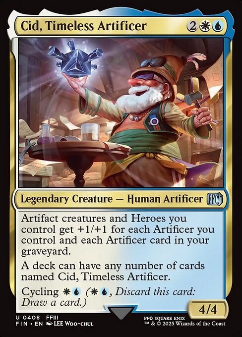 Cid, Timeless Artificer - Final Fantasy FIN - NM - 0408 U