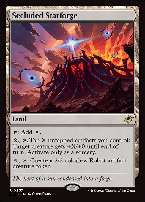 Secluded Starforge - Edge of Eternities EOE - NM - 0257 R (Foil)