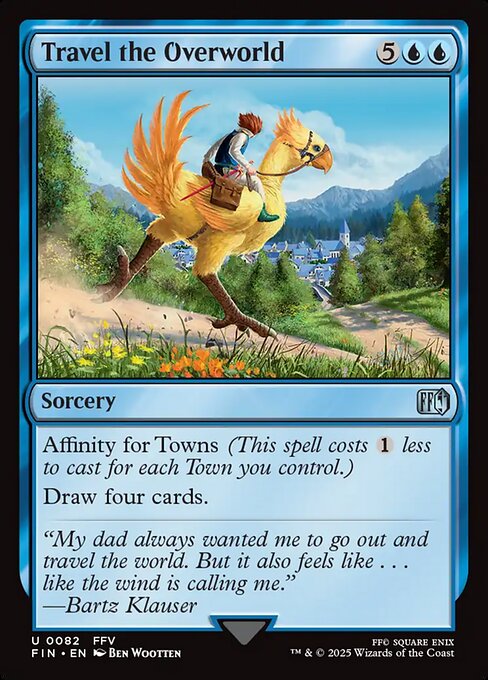 Travel the Overworld - Final Fantasy FIN - NM - 0082 U