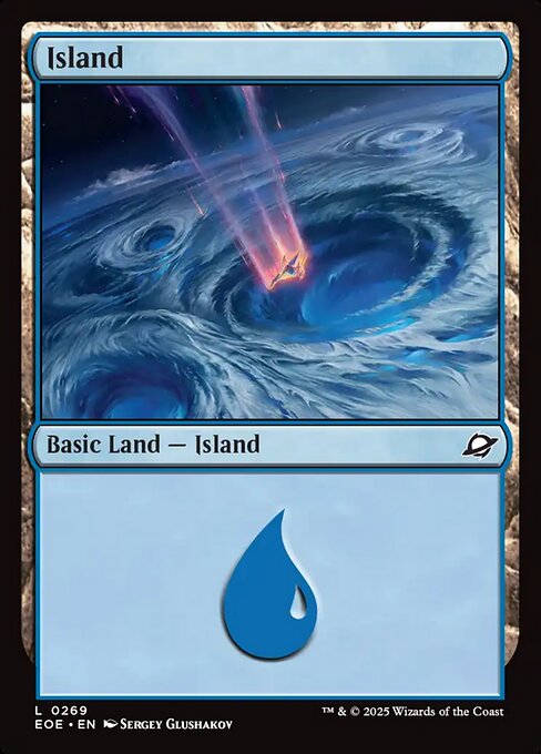Island - Edge of Eternities EOE - NM - 0269 C (Foil)