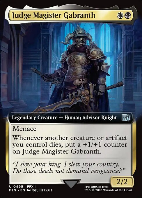 Judge Magister Gabranth - Final Fantasy FIN - NM - 0495 U (Extended)