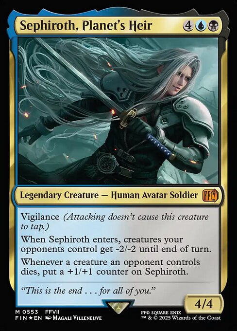 Sephiroth, Planet's Heir - Final Fantasy FIN - NM - 0553 M (Foil)