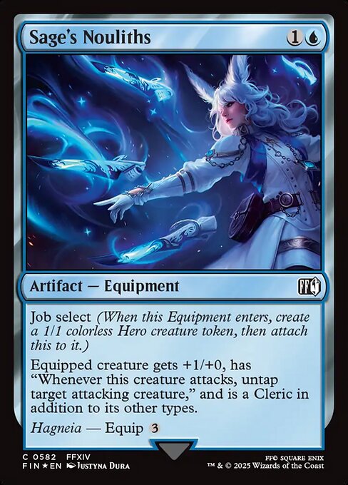 Sage's Nouliths - Final Fantasy FIN - NM - 0582 C (Surge Foil)