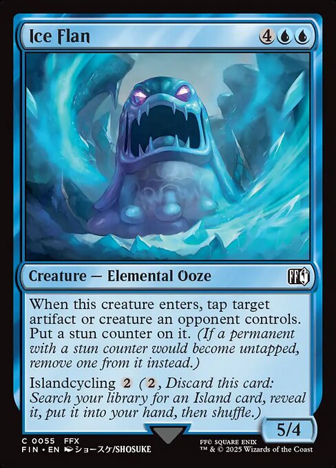 Ice Flan - Final Fantasy FIN - NM - 0055 C (Foil)