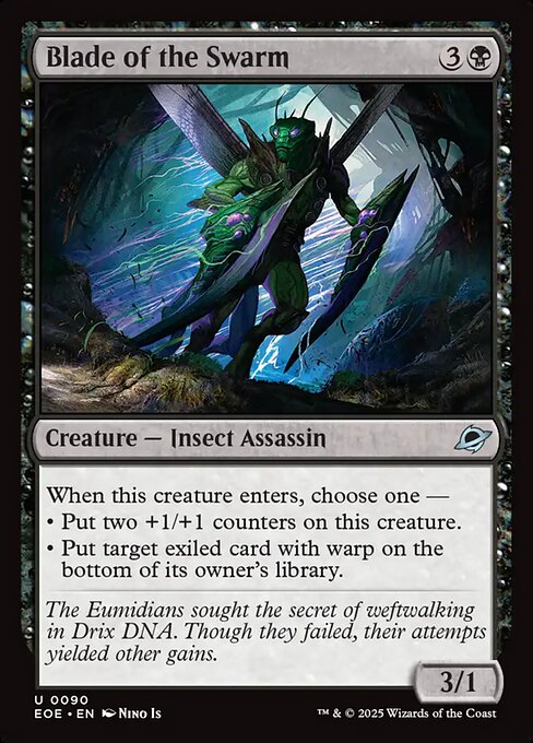 Blade of the Swarm - Edge of Eternities EOE - NM - 0090 U (Foil)