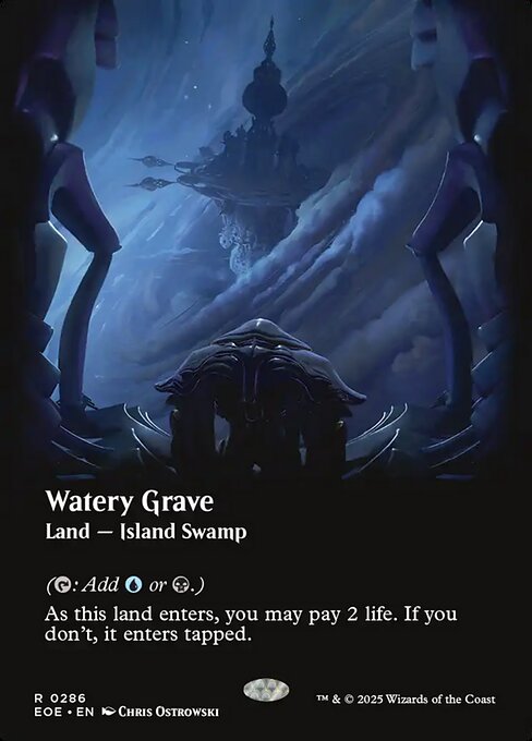 Watery Grave - Edge of Eternities EOE - NM - 0286 R (Showcase Foil)