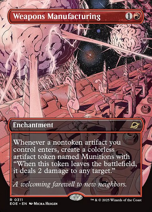 Weapons Manufacturing - Edge of Eternities EOE - NM - 0311 R (Borderless Foil)