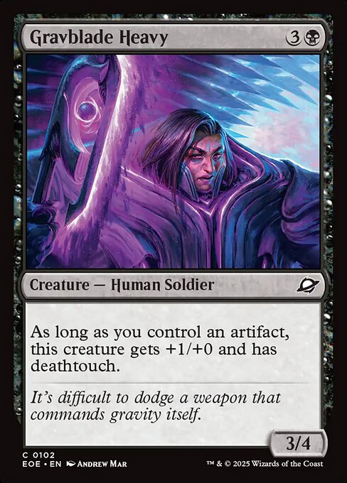 Gravblade Heavy - Edge of Eternities EOE - NM - 0102 C (Foil)