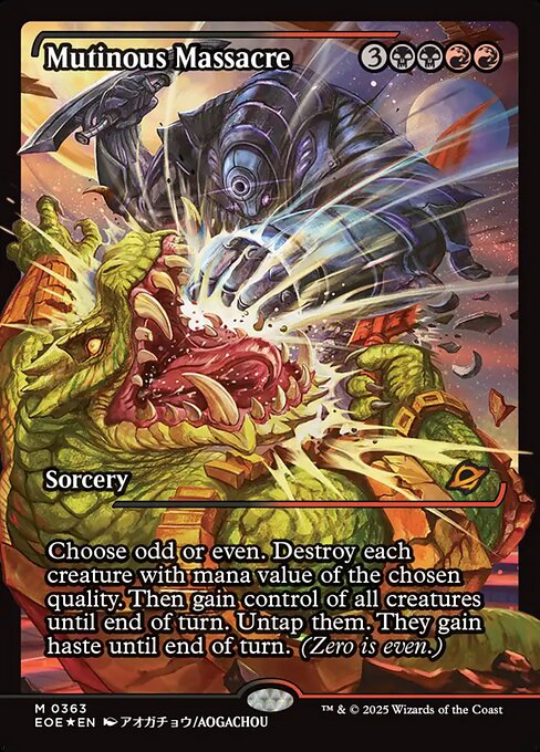 Mutinous Massacre - Edge of Eternities EOE - NM - 0363 M (Showcase Foil)