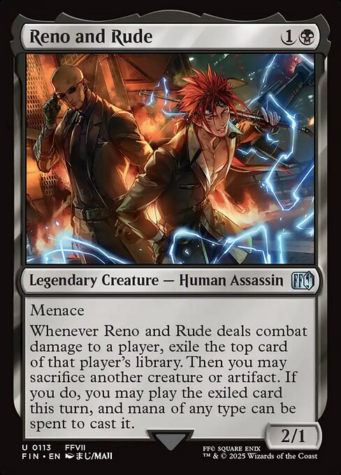 Reno and Rude - Final Fantasy FIN - NM - 0113 U