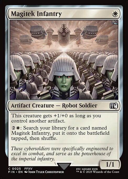 Magitek Infantry - Final Fantasy FIN - NM - 0025 C (Foil)