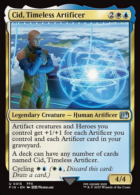 Cid, Timeless Artificer - Final Fantasy FIN - NM - 0415 U (Foil)