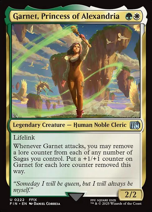 Garnet, Princess of Alexandria - Final Fantasy FIN - NM - 0222 U (Foil)
