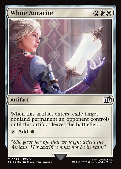 White Auracite - Final Fantasy FIN - NM - 0579 C (Surge Foil)