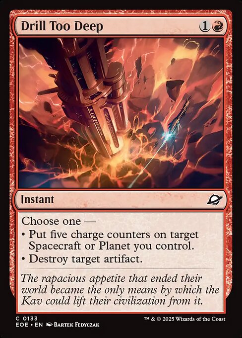 Drill Too Deep - Edge of Eternities EOE - NM - 0133 C