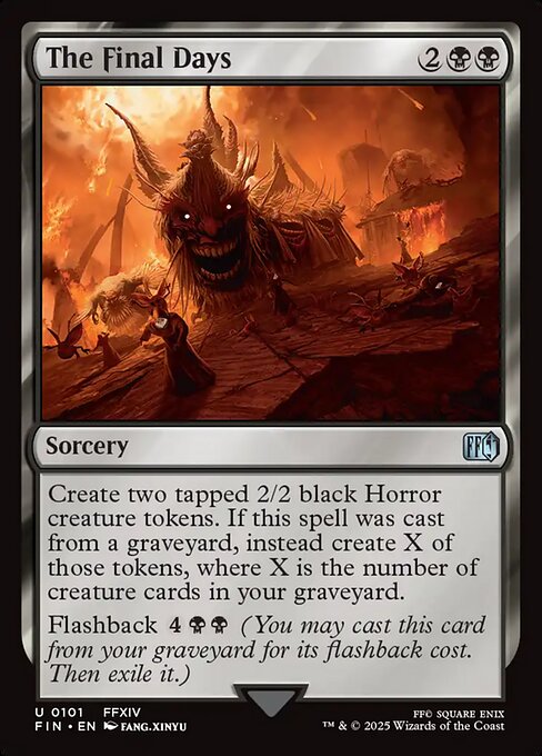 The Final Days - Final Fantasy FIN - NM - 0101 U (Foil)
