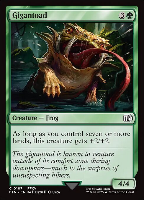 Gigantoad - Final Fantasy FIN - NM - 0187 C (Foil)