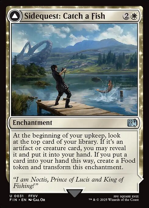 Sidequest: Catch a Fish // Cooking Campsite - Final Fantasy FIN - NM - 0031 U (Foil)