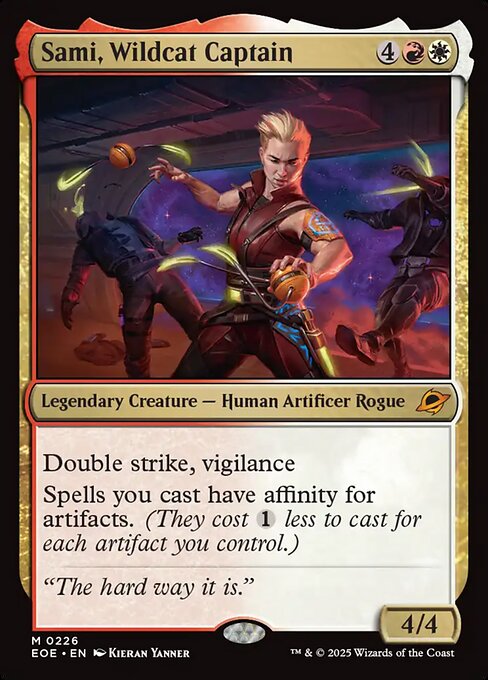 Sami, Wildcat Captain - Edge of Eternities EOE - NM - 0226 M (Foil)