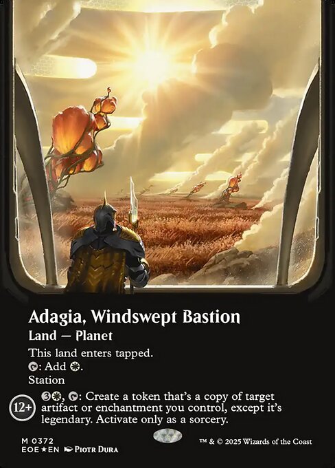 Adagia, Windswept Bastion - Edge of Eternities EOE - NM - 0372 M (Showcase Foil)