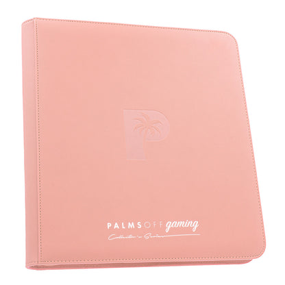 Collector's Series 12 Pocket Zip Trading Card Binder - PINK - Palms Off Gaming