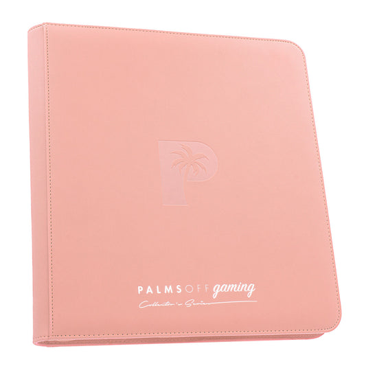 Collector's Series 12 Pocket Zip Trading Card Binder - PINK - Palms Off Gaming