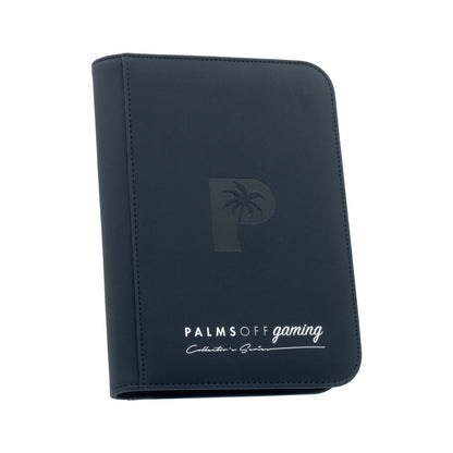 Collector's Series 4 Pocket Zip Trading Card Binder - NAVY - Palms Off Gaming