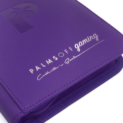 Collector's Series 4 Pocket Zip Trading Card Binder - PURPLE - Palms Off Gaming