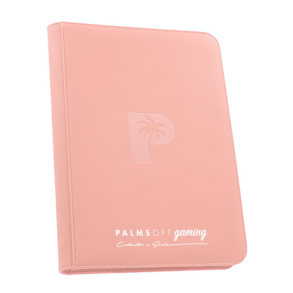 Collector's Series 9 Pocket Zip Trading Card Binder - PINK - Palms Off Gaming