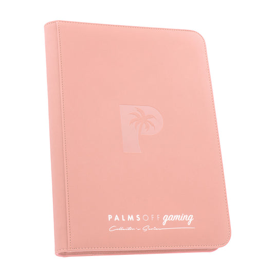 Collector's Series 9 Pocket Zip Trading Card Binder - PINK - Palms Off Gaming