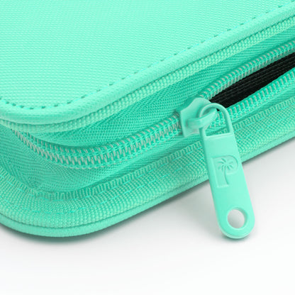 Collector's Series 12 Pocket Zip Trading Card Binder - TURQUOISE - Palms Off Gaming