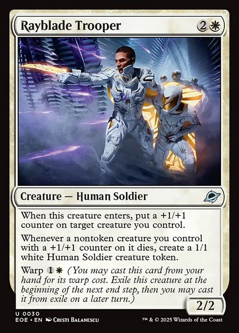 Rayblade Trooper - Edge of Eternities EOE - NM - 0030 U (Foil)
