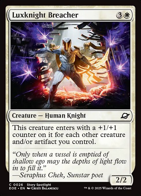 Luxknight Breacher - Edge of Eternities EOE - NM - 0026 C (Foil)