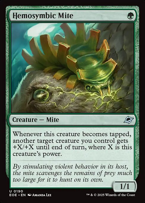 Hemosymbic Mite - Edge of Eternities EOE - NM - 0190 U (Foil)