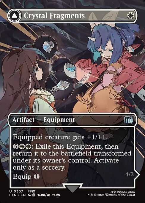 Crystal Fragments // Summon: Alexander - Final Fantasy FIN - NM - 0357 U (Borderless Foil)