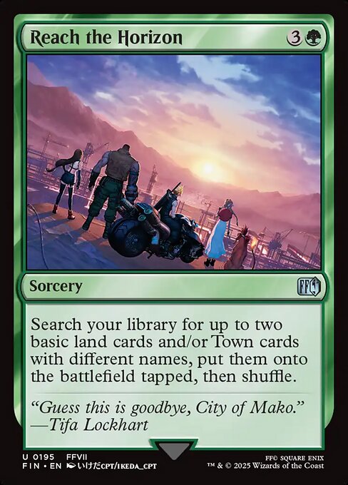 Reach the Horizon - Final Fantasy FIN - NM - 0195 U (Foil)