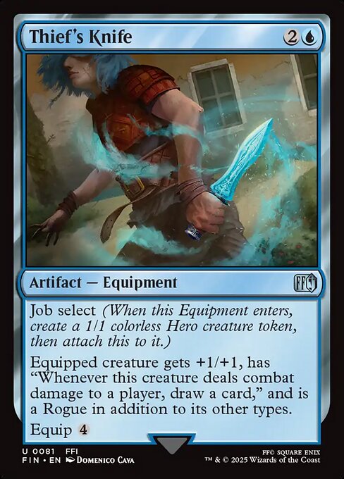 Thief's Knife - Final Fantasy FIN - NM - 0081 U (Foil)