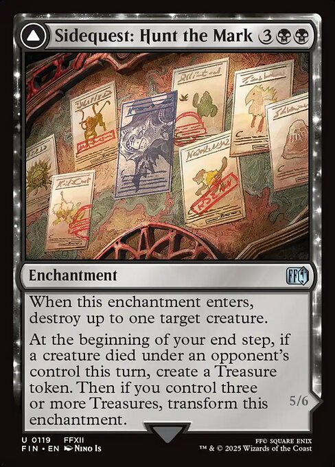 Sidequest: Hunt the Mark // Yiazmat, Ultimate Mark - Final Fantasy FIN - NM - 0119 U (Foil)