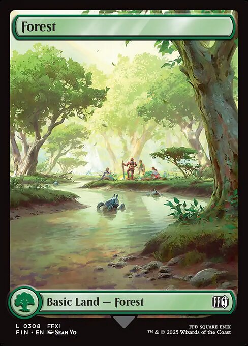 Forest - Final Fantasy FIN - NM - 0308 C (Full Art Foil)
