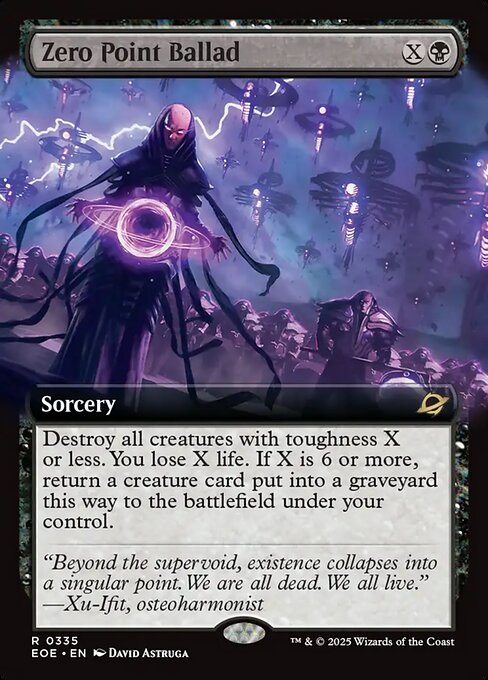 Zero Point Ballad - Edge of Eternities EOE - NM - 0335 R (Extended Foil)