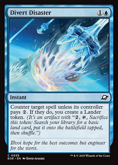 Divert Disaster - Edge of Eternities EOE - NM - 0055 C (Foil)