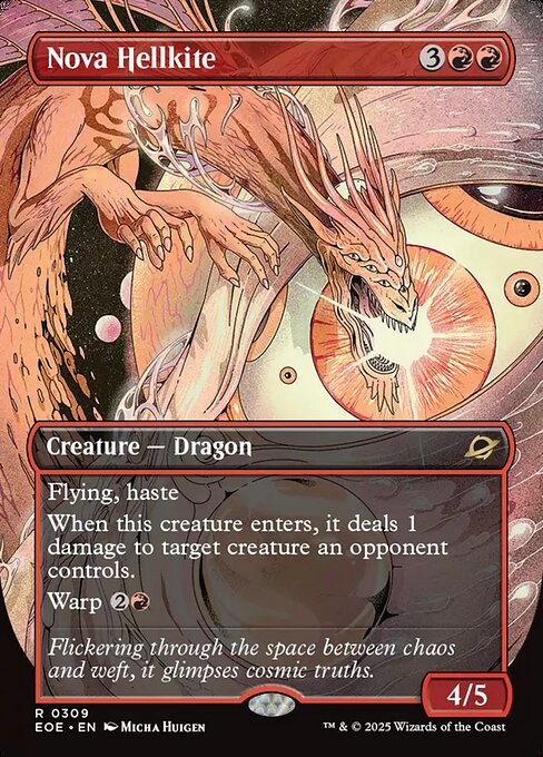 Nova Hellkite - Edge of Eternities EOE - NM - 0309 R (Borderless)