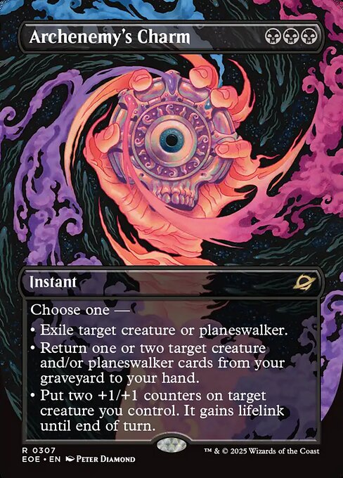 Archenemy's Charm - Edge of Eternities EOE - NM - 0307 R (Borderless Foil)