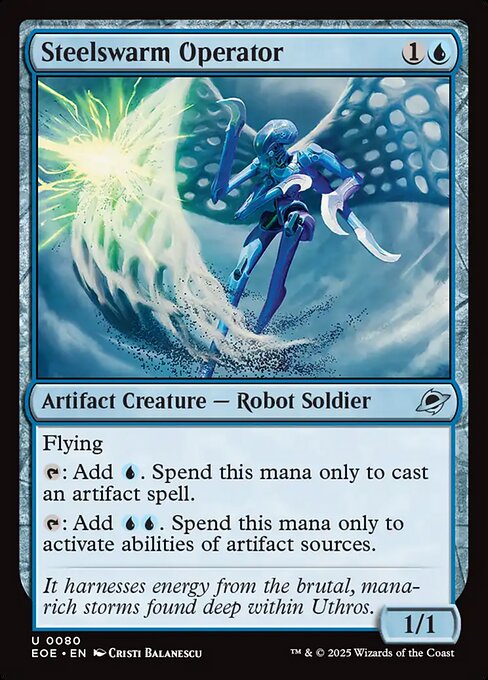 Steelswarm Operator - Edge of Eternities EOE - NM - 0080 U (Foil)