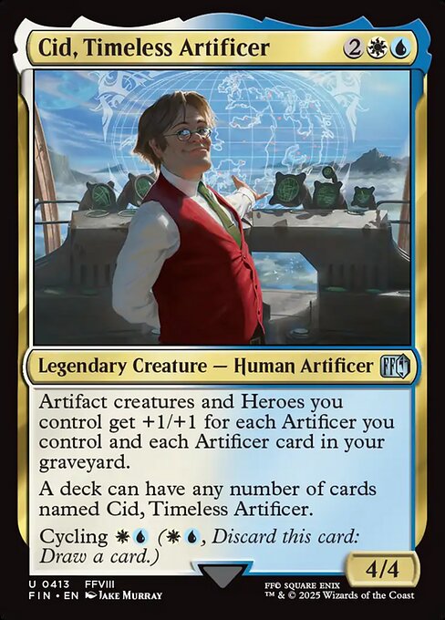 Cid, Timeless Artificer - Final Fantasy FIN - NM - 0413 U (Foil)