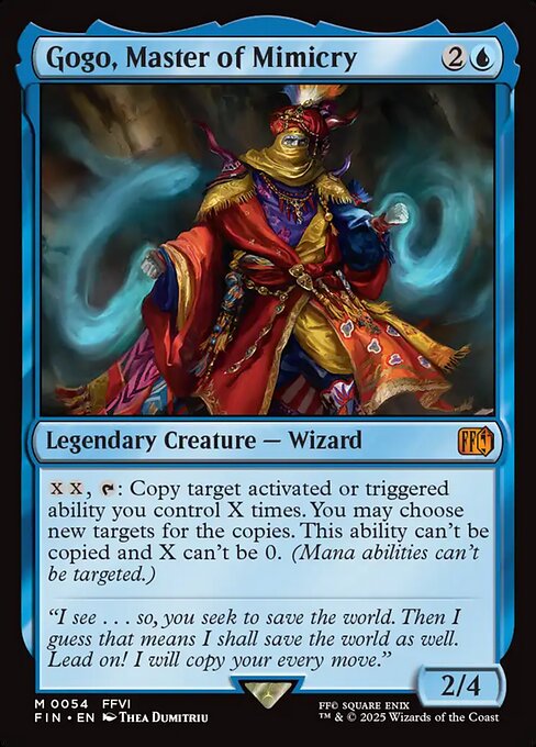 Gogo, Master of Mimicry - Final Fantasy FIN - NM - 0054 M