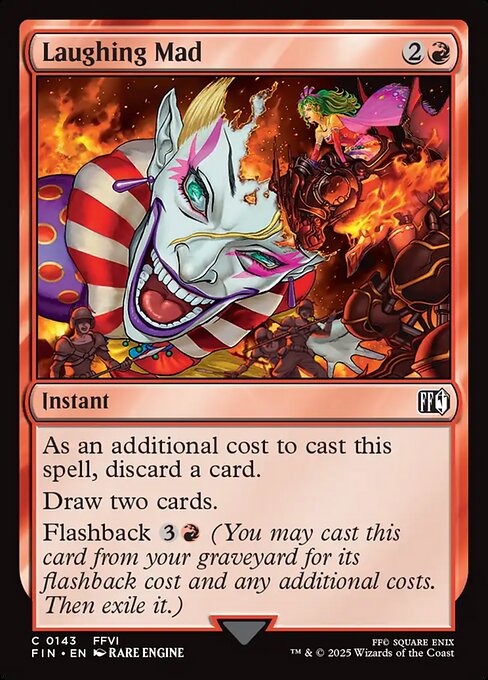 Laughing Mad - Final Fantasy FIN - NM - 0143 C (Foil)