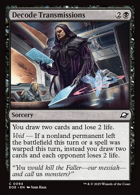 Decode Transmissions - Edge of Eternities EOE - NM - 0094 C (Foil)